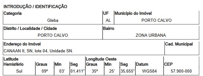 PORTO CALVO – ZONA URBANA